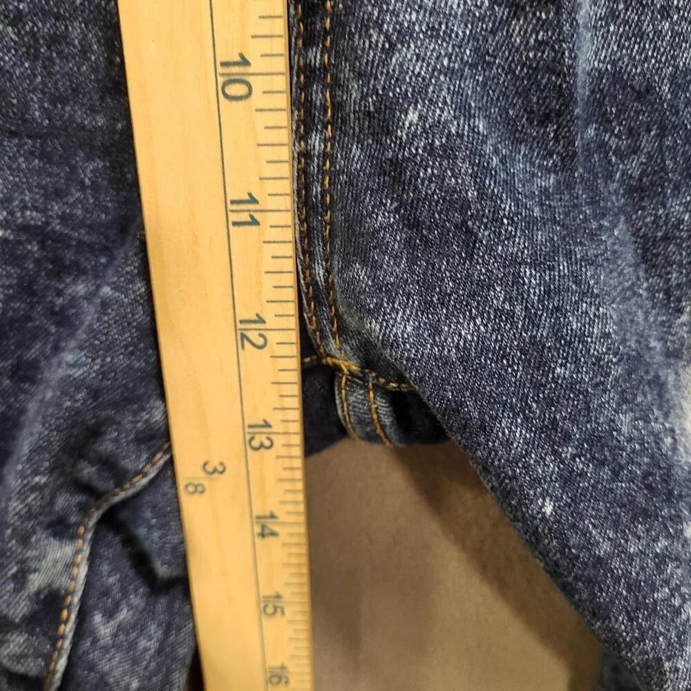 SouthPole Stretch Denim Shorts Mens Size 42‎ Blue Acid Wash Grunge Skater Baggy